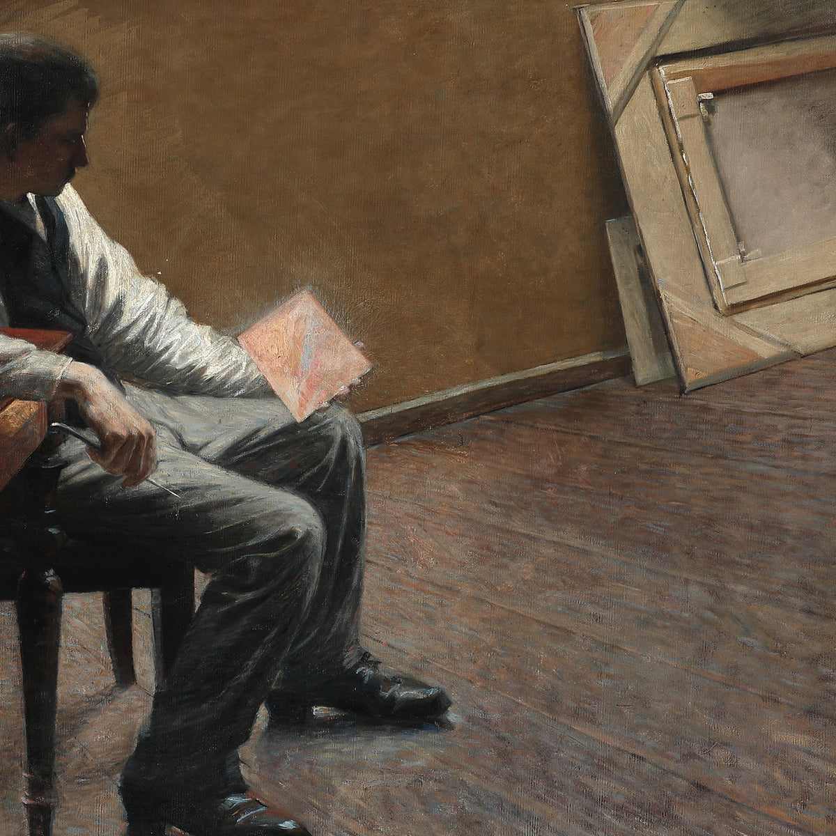 Interior from an Artist's Studio - Attributed to Louis Moe