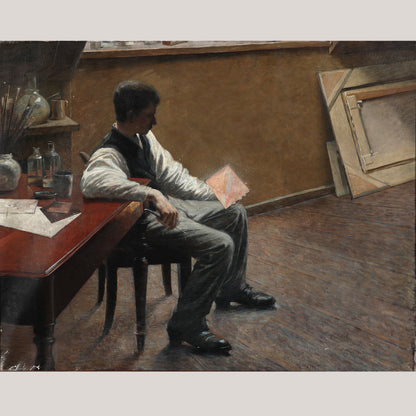 Interior from an Artist's Studio - Attributed to Louis Moe