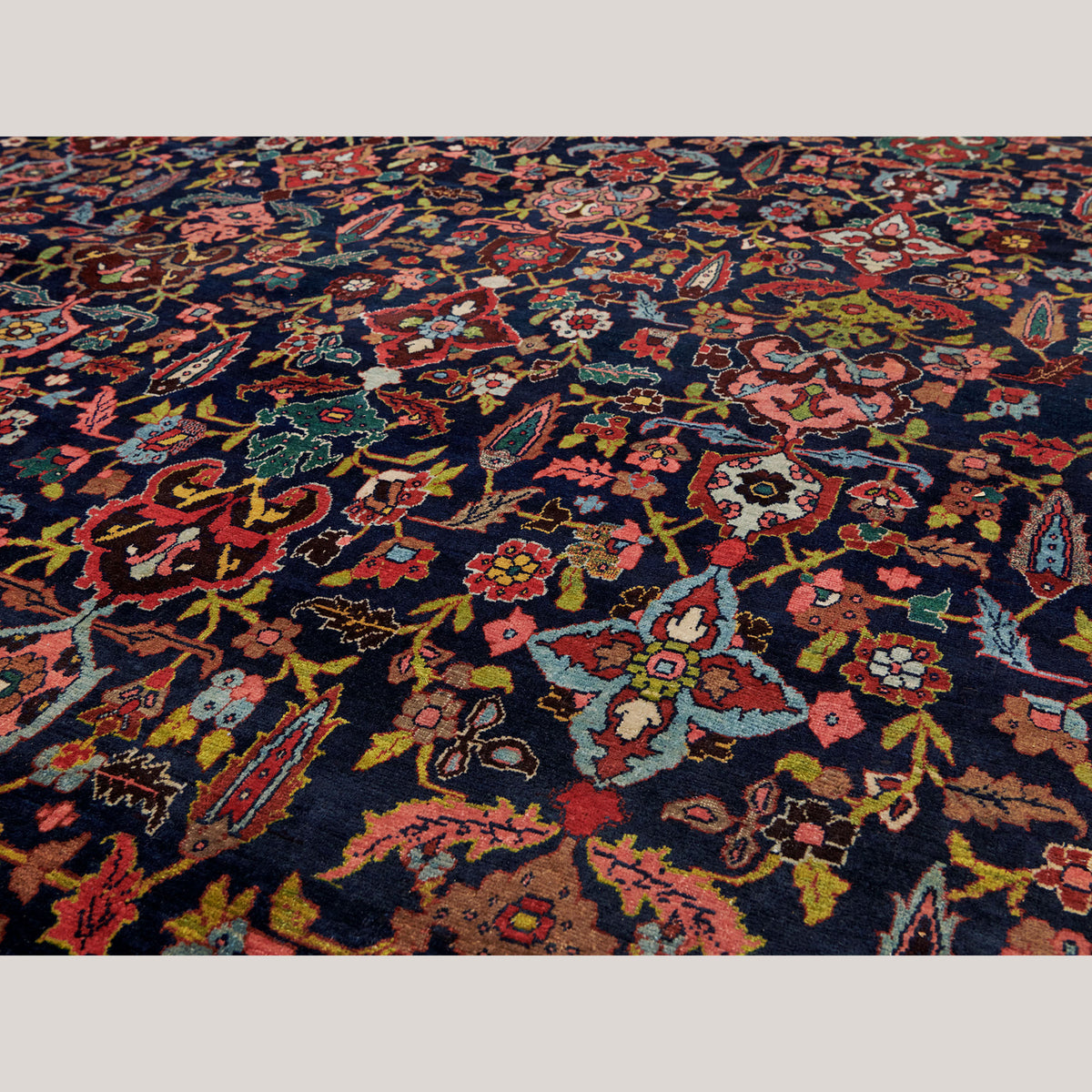 Palace-Size Antique Persian Mashad Rug – 605 cm × 390 cm