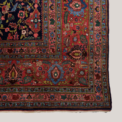 Palace-Size Antique Persian Mashad Rug – 605 cm × 390 cm