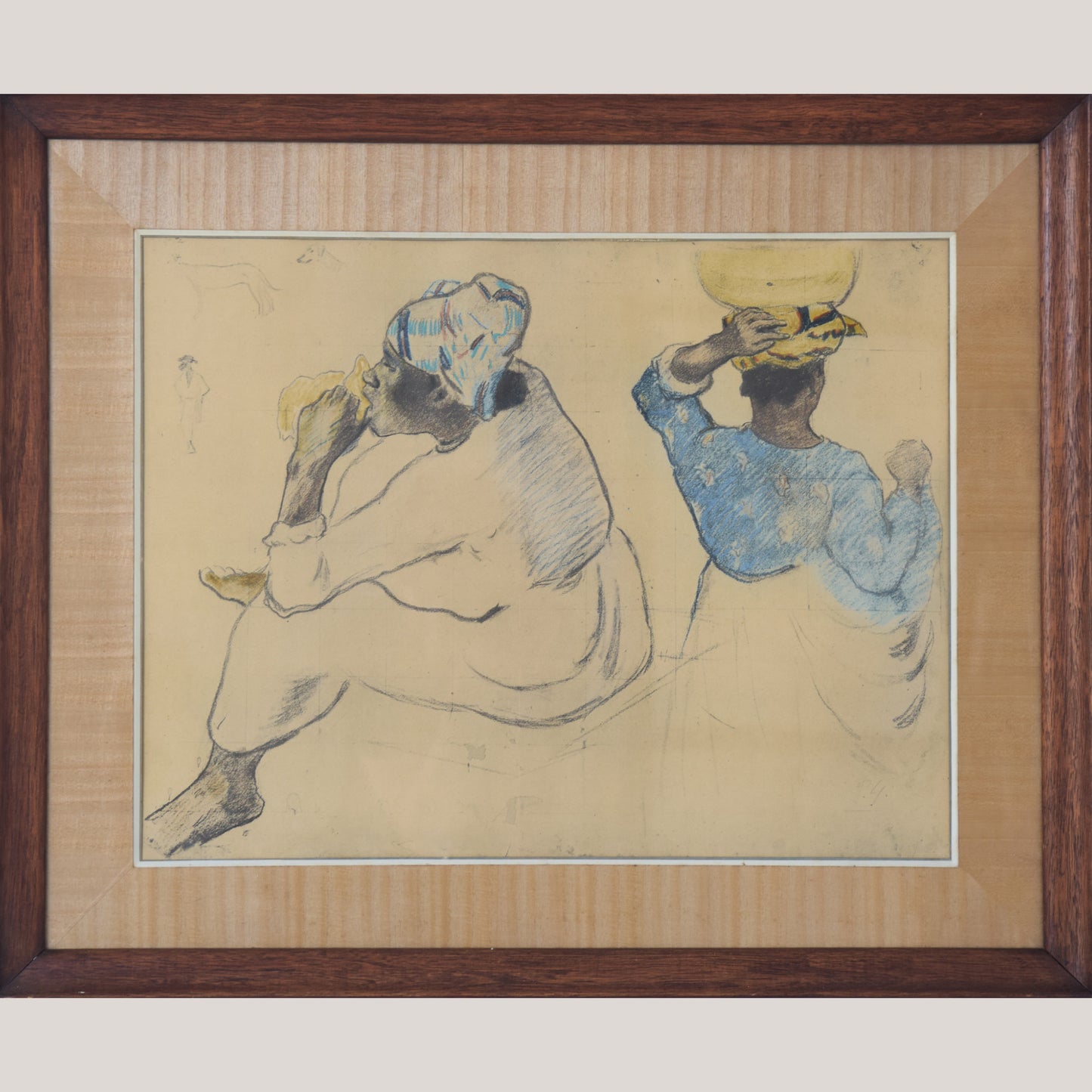 Framed - Collotype Print of Paul Gauguin's 'Martinican Women, 1887'