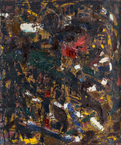 Abstract Expressionist Composition – Labelled Roland Alexander 1962