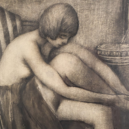 Dame Laura Knight - Follower - Seated Dancer - Framed