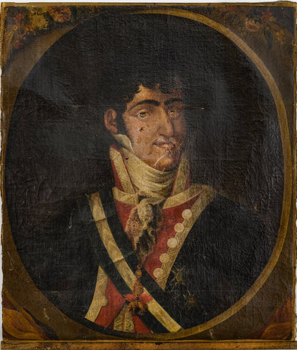 Portrait of a Military Gentleman (Restoration Project)