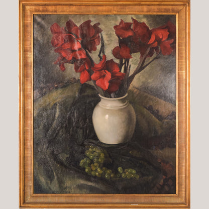 Luis Mutané - Still Life with Gladioli