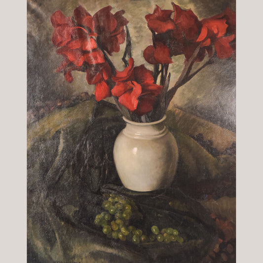 Luis Mutané - Still Life with Gladioli