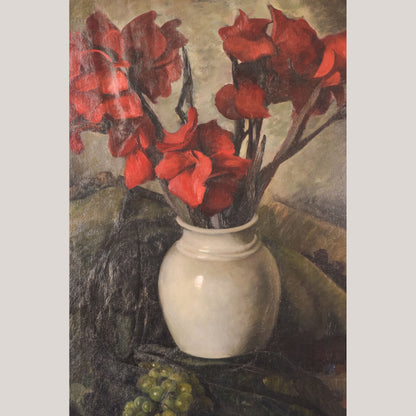 Luis Mutané - Still Life with Gladioli