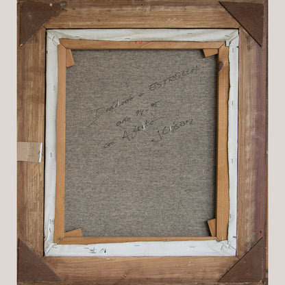 Neo-expressionist female nude –  Oil on Canvas by Jesús López Sánchez