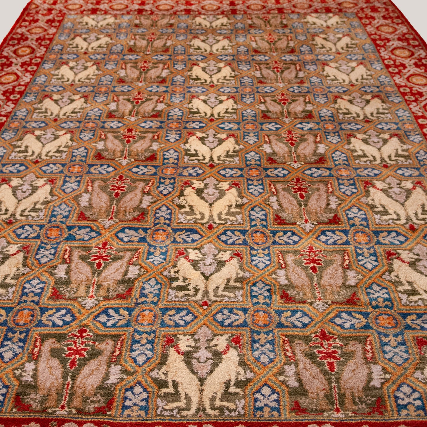 Mythical Animals Field – Spanish Hand-Knotted Wool Rug - 370 cm x 252 cm