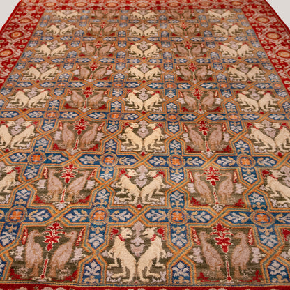Mythical Animals Field – Spanish Hand-Knotted Wool Rug - 370 cm x 252 cm