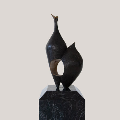 Abstract Bronze Sculpture - Follower of Barbara Hepworth
