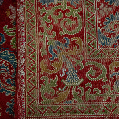 Floral Medallion Composition - Vintage Spanish Hand-Knotted Rug