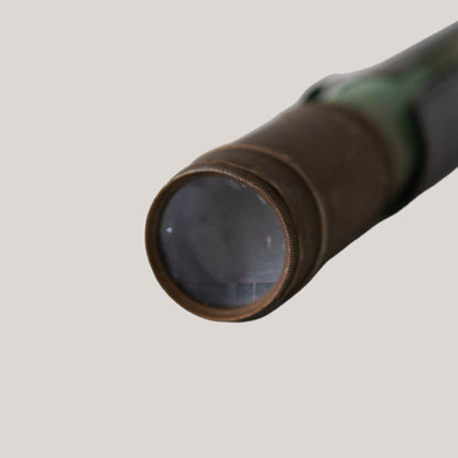 Ross London Marine Brass and green sharkskin shagreen Telescope