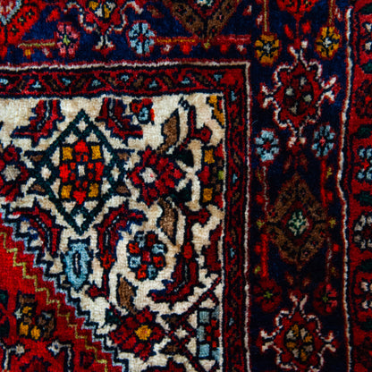 Hand-Knotted Vintage Persian Heriz Rug