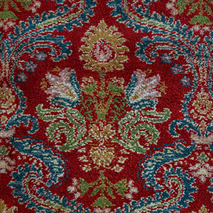 Floral Medallion Composition - Vintage Spanish Hand-Knotted Rug