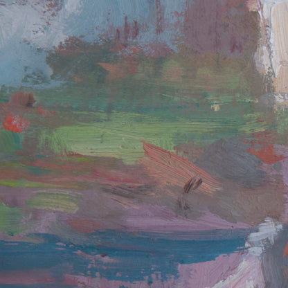 Impressionist Oil – Gypsy Camp Scene – Signed Oil