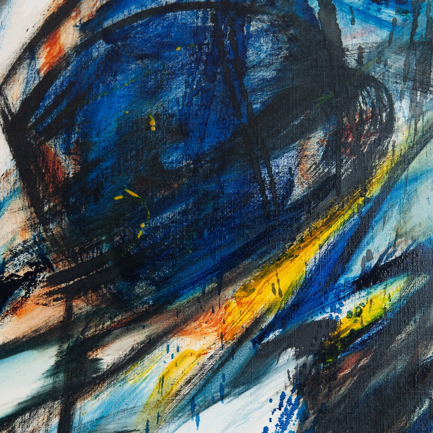 Abstract Composition – Concha Benedito – Original Mixed Media on Canvas