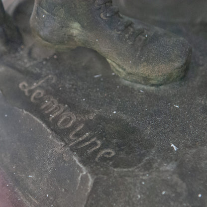 Le Shoot – Spelter Footballer Sculpture by Lemoyne