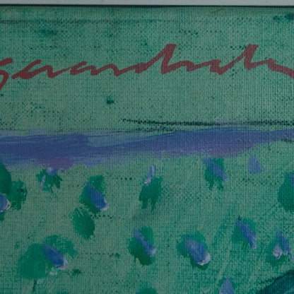 Estimo Llunes: Piràmides – Gerard Sala – 1977 – Original Abstract Oil on Canvas