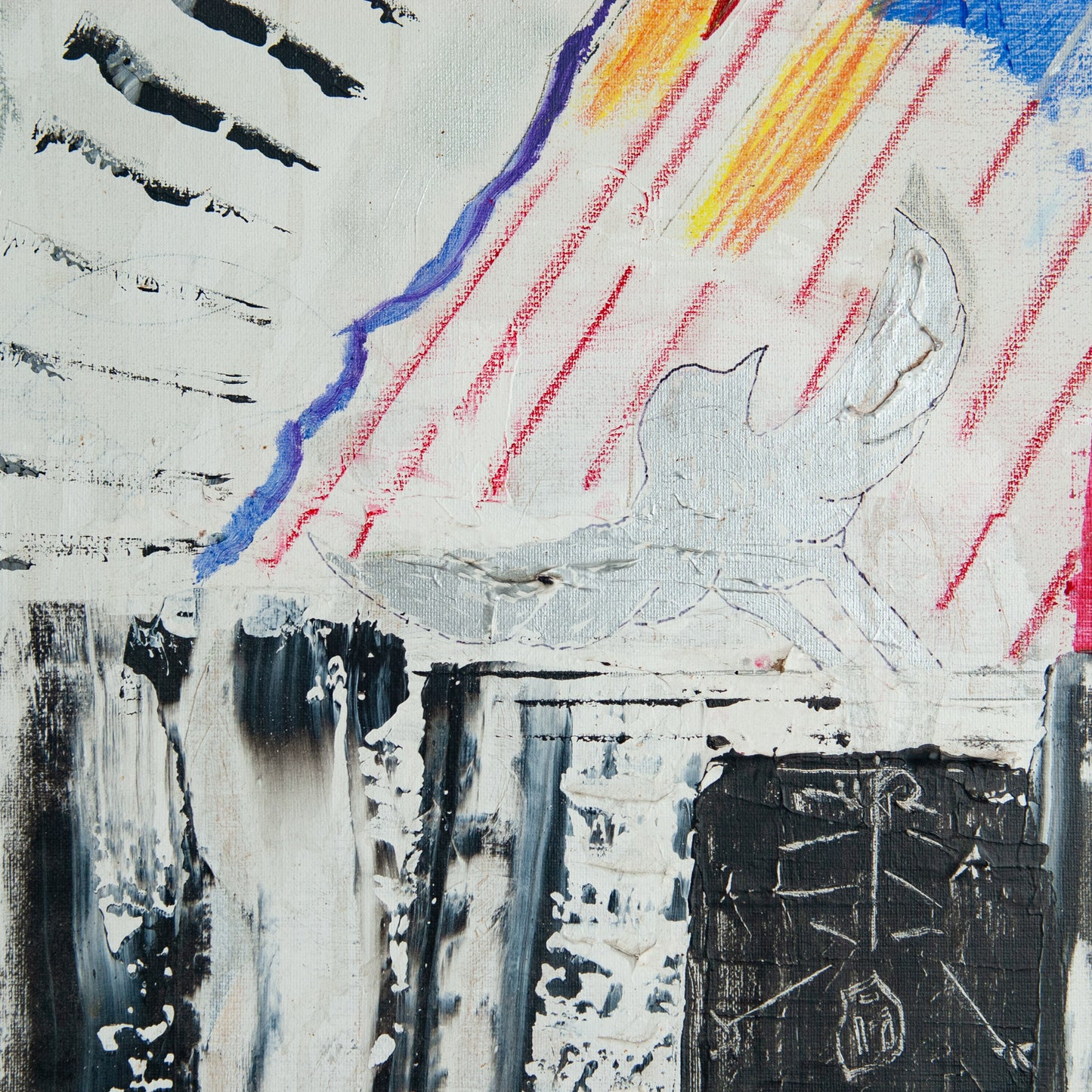 Expressionist Oil on Canvas - Signed C Bravo