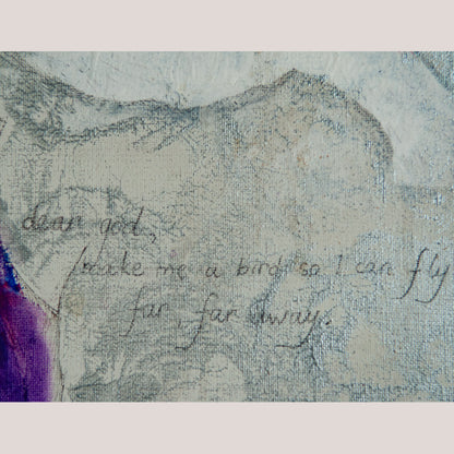 Expressionist Oil on Canvas - Signed C Bravo