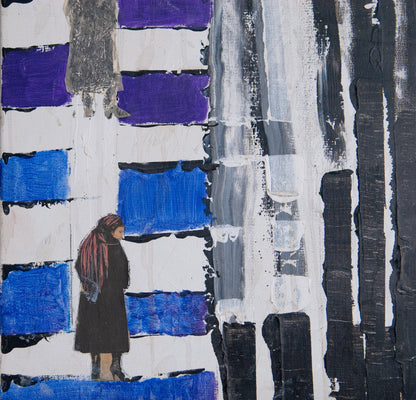 Expressionist Oil on Canvas - Signed C Bravo