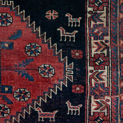Rare Tribal Afshar Rug – Hand-Knotted Wool