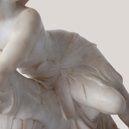 Female Figure on Mythical Beast – Signed C. Cipriani