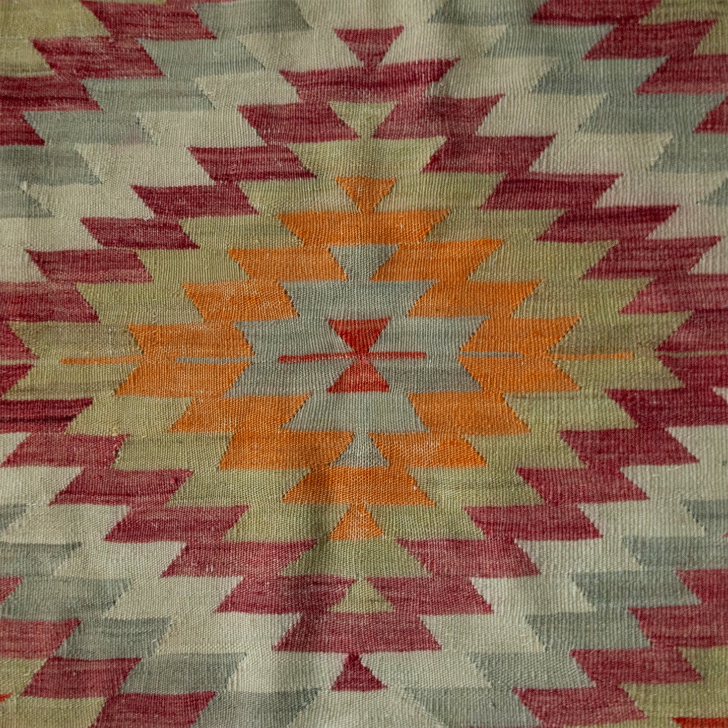 Geometric Anatolian Kilim Textile