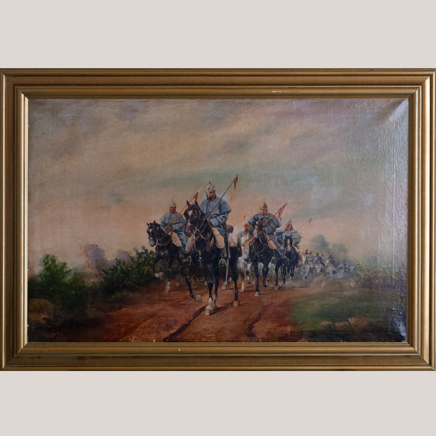 Cavalry Patrol at Dawn – J. Cusachs