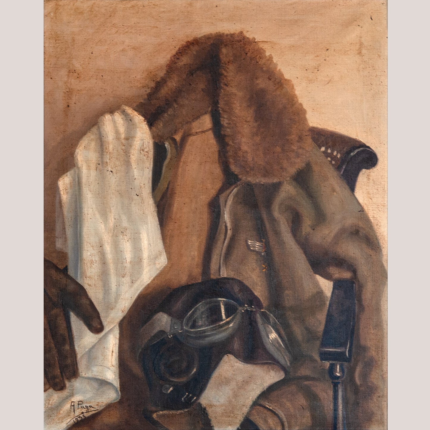 The Aviator Still Life Study by A. Puga (1953)