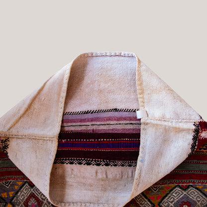 Vintage Hand Knotted Anatolian Geometric Woven Bag - Turkey