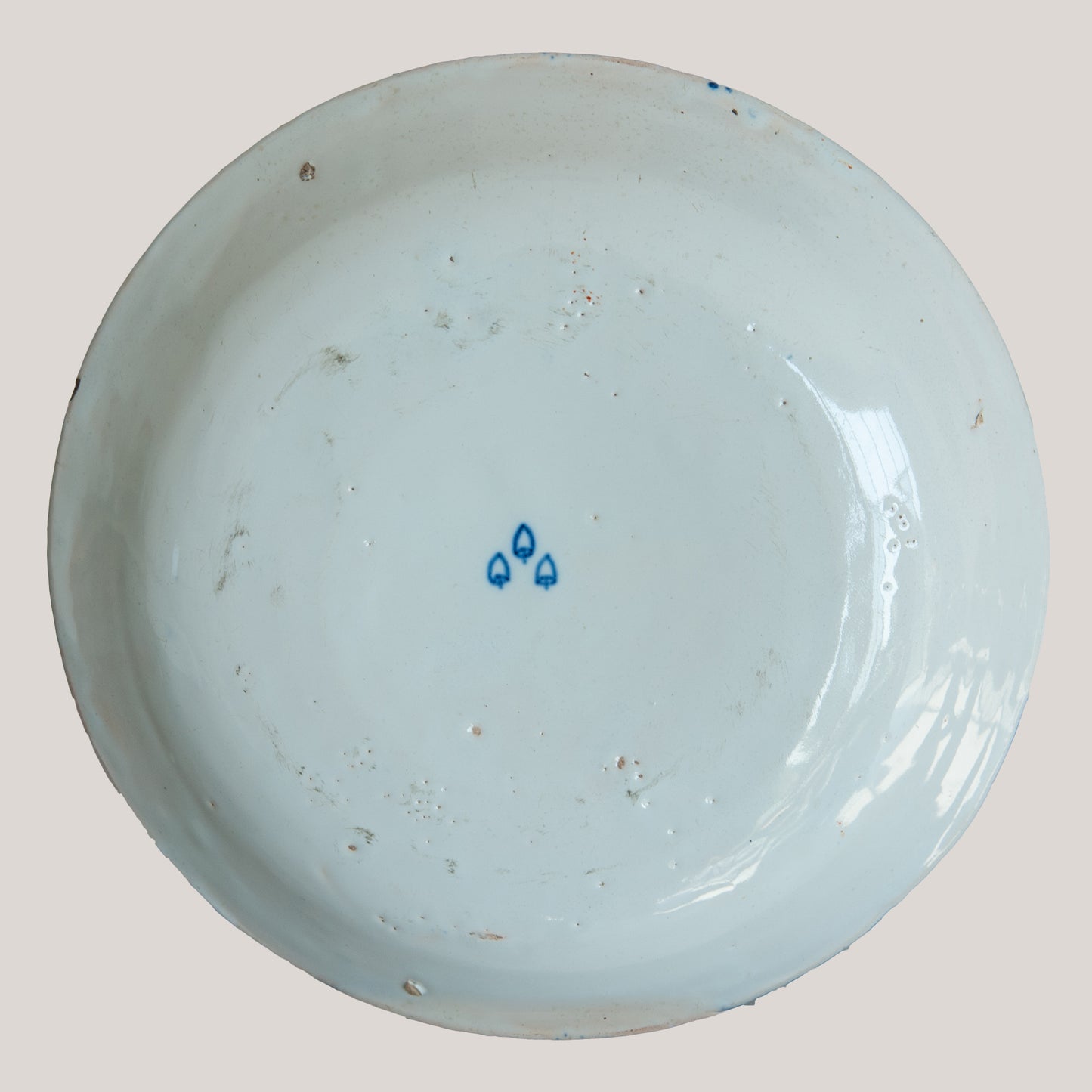 Chinoiserie Garden Scene Plate – Dutch Delft, c.1740