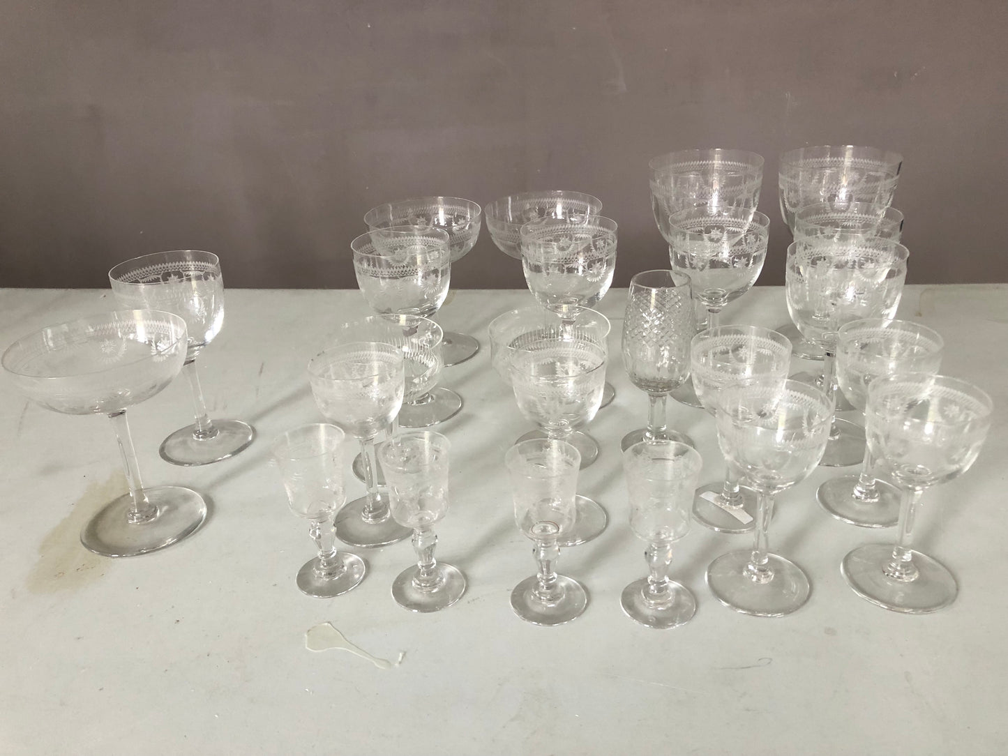 24 - Vintage Drinking Glasses