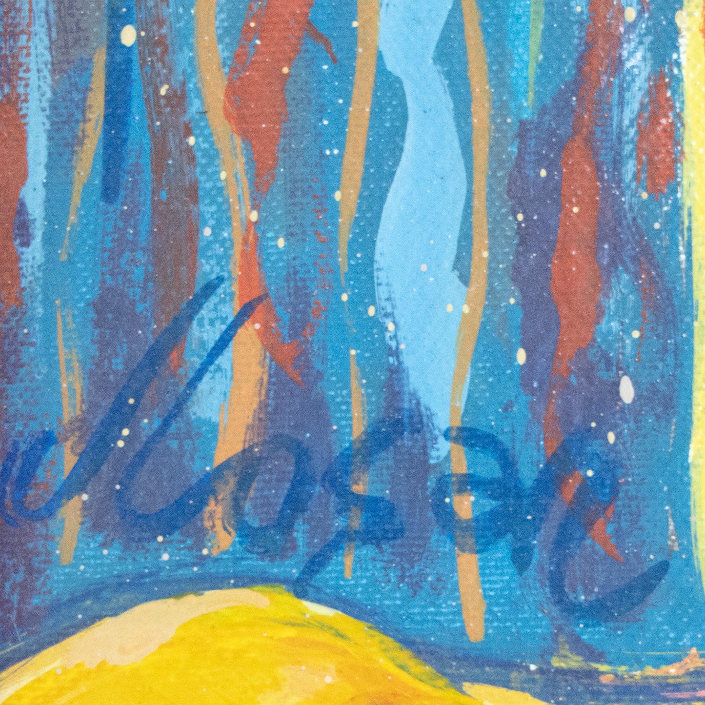 Neo-expressionist female nude –  Oil on Canvas by Jesús López Sánchez