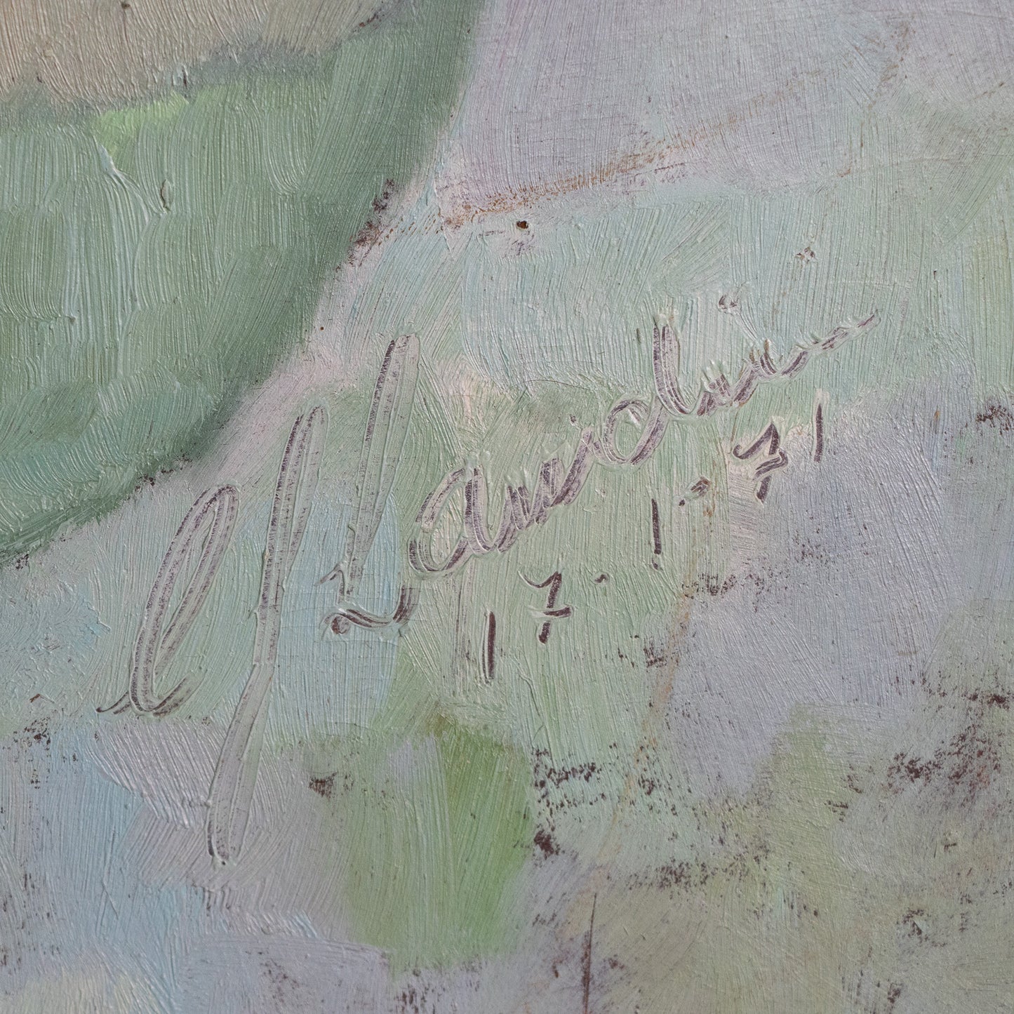 Impressionist Oil on Board – Floral Still Life with Vase