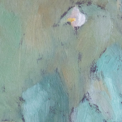 Impressionist Oil on Board – Floral Still Life with Vase