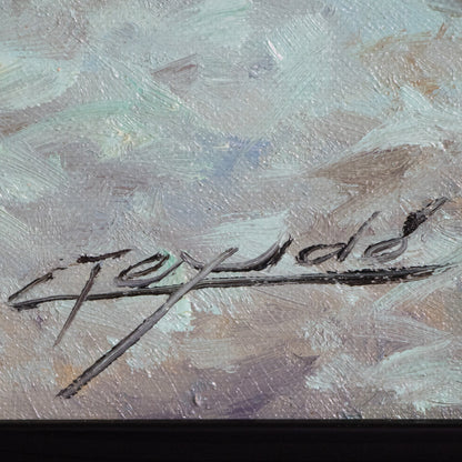 Transparencies – Mediterranean Fishing Boats. Signed Oil on Canvas