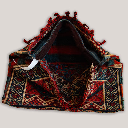 Vintage Shahsavan Saddlebag (Khorjin) – Northwest Persian Tribal Weaving