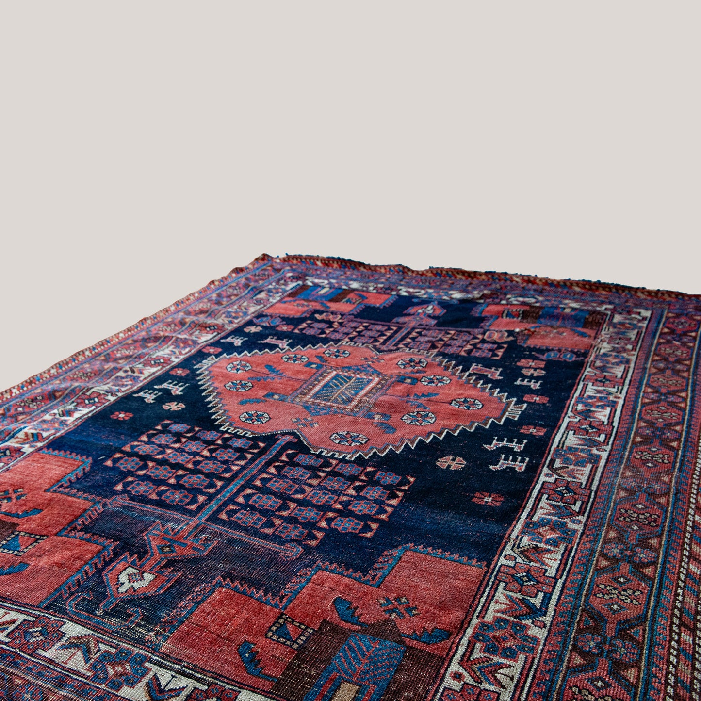 Rare Tribal Afshar Rug – Hand-Knotted Wool