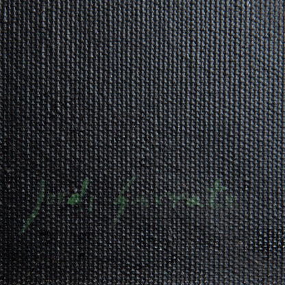 Abstract Nocturnal Composition – Signed, Artist Presently Unidentified