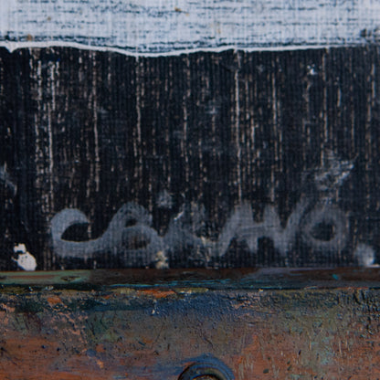 Expressionist Oil on Canvas - Signed C Bravo