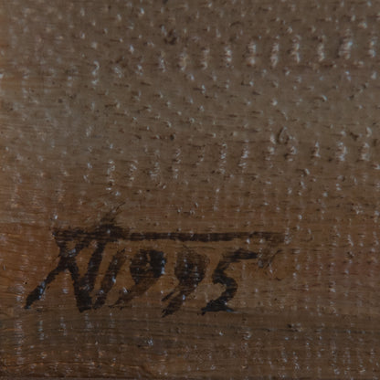 Equestrian Monument in the Mist – Follower Boris Alexeyevich Semyonov – Oil on Canvas