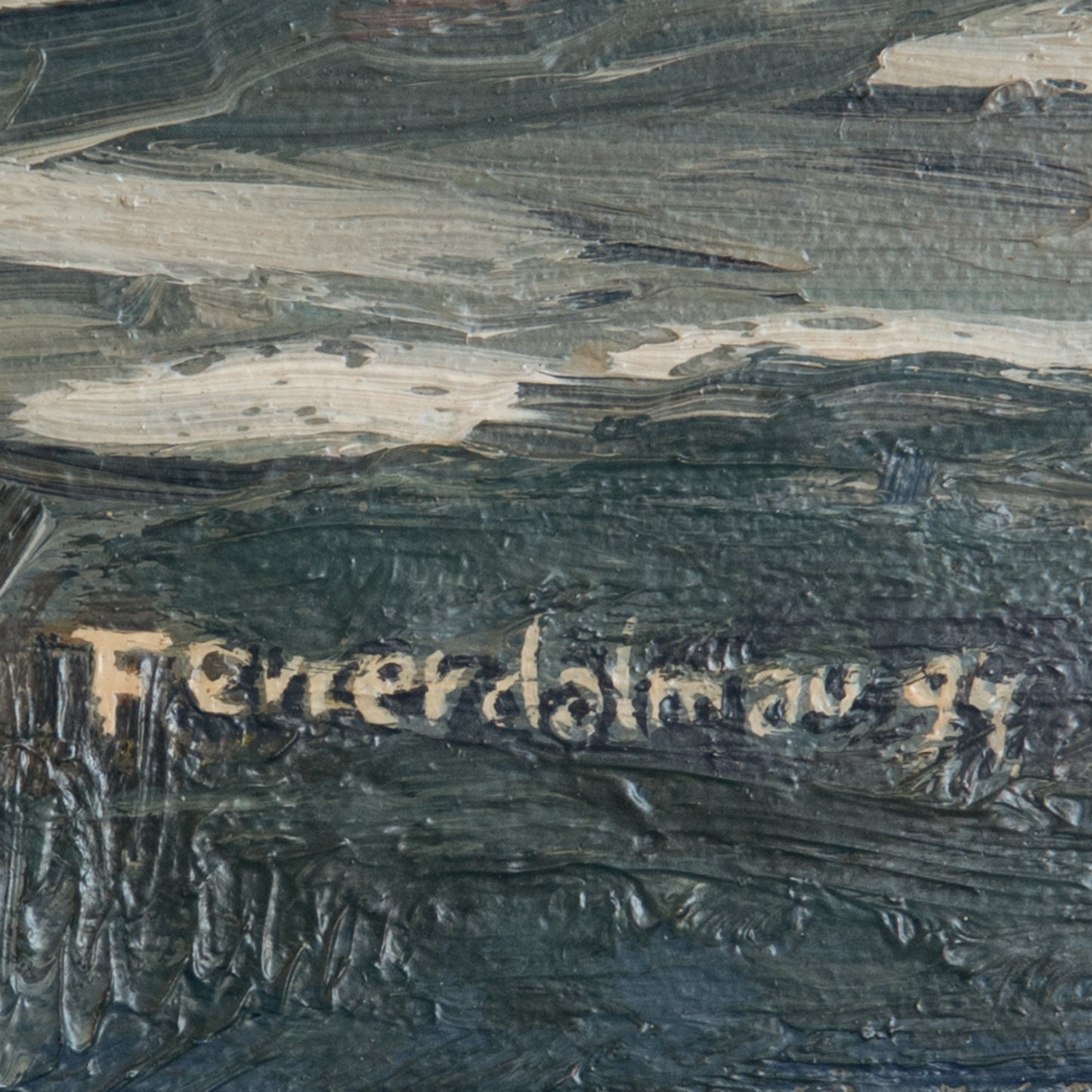 Mediterranean Fishing Boats – Signed - Artist Presently Unidentified