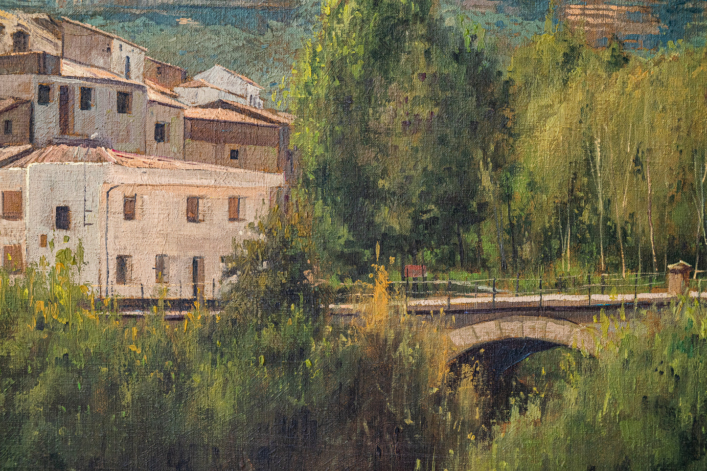 Benito SANCHEZ - Catalan Mountain Landscape with Bridge