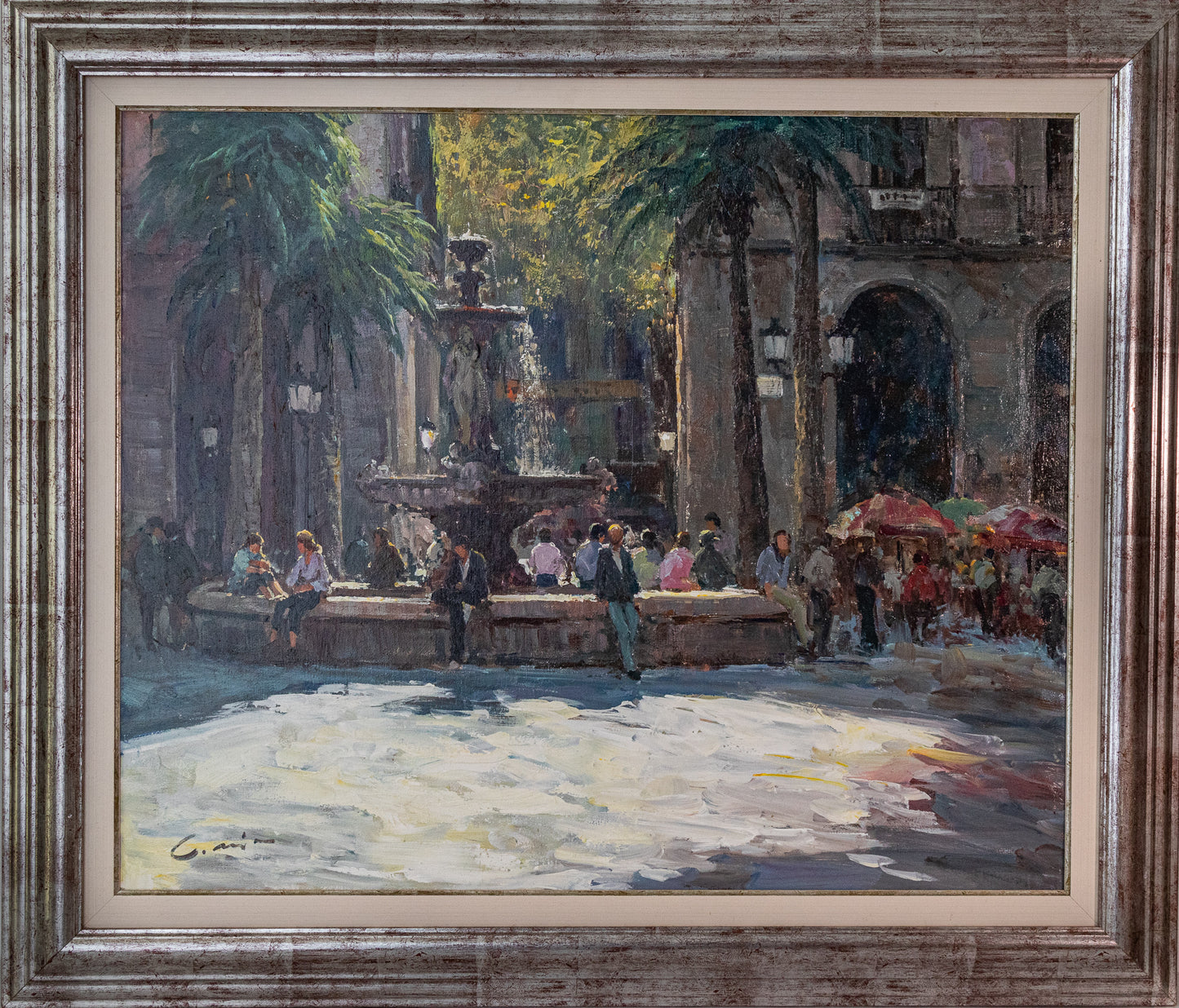 Post Impressionist - Placa Reial Barcelona  - Looking into the Sunlight