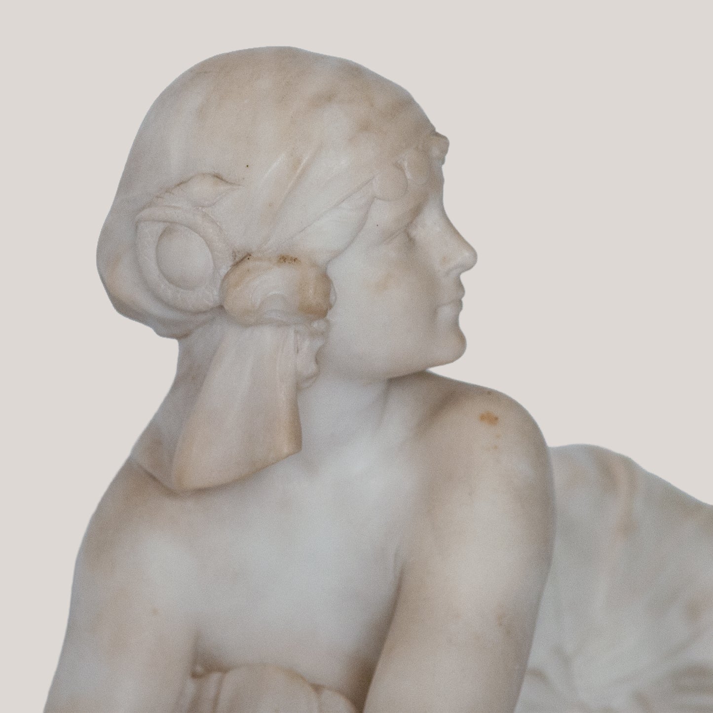 Female Figure on Mythical Beast – Signed C. Cipriani