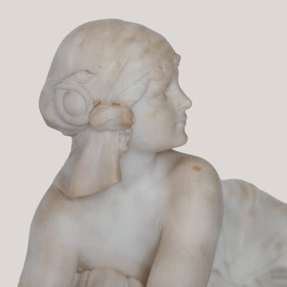 Female Figure on Mythical Beast – Signed C. Cipriani