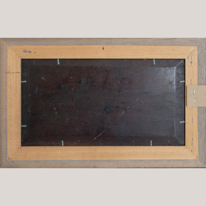 Landscape with Shepherd and Sheep – 19th Century Oil on Panel