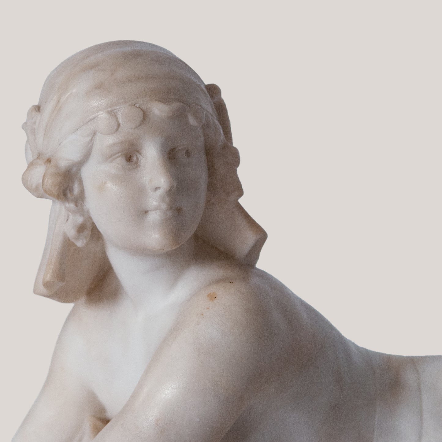 Female Figure on Mythical Beast – Signed C. Cipriani